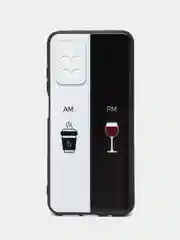Бирюзовый силиконовый чехол для Xiaomi Redmi 10 2022, с принтом, с рисунком (Сяоми Редми 10)