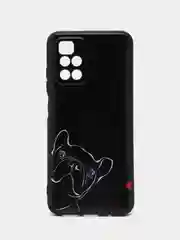 Песочный хаки силиконовый чехол для Xiaomi Redmi 10 2022, с принтом, с рисунком (Сяоми Редми 10)