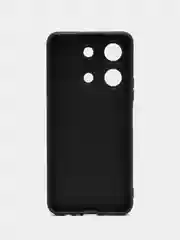 Черный чехол BROSCORP для Infinix Note 30i, матовый, силиконовый, тонкий, бортик вокруг камер