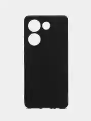 Черный чехол для Tecno Camon 20 силиконовый BROSCORP, матовый, тонкий, бортик-защита вокруг камер
