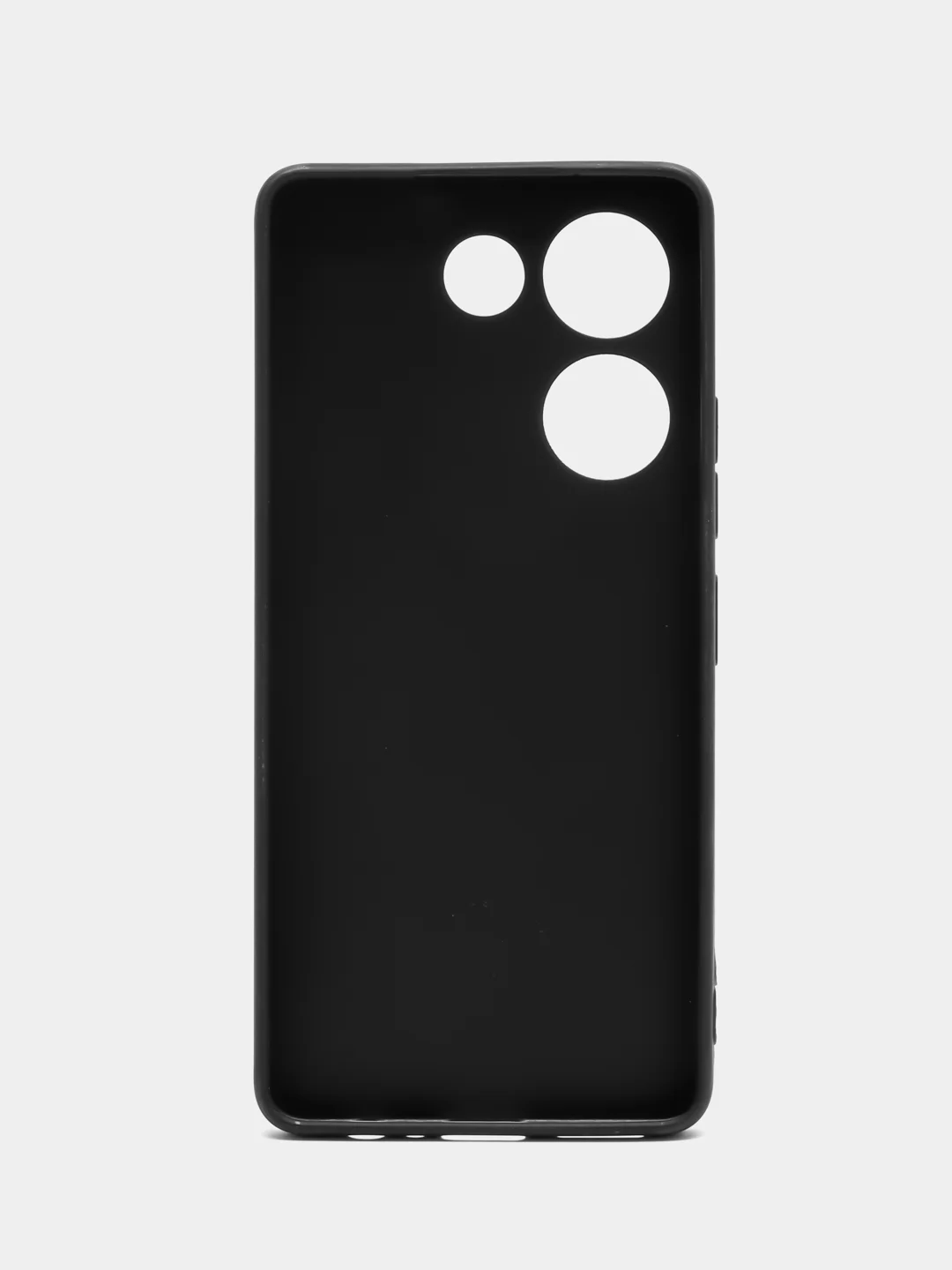 Черный чехол для Tecno Camon 20 силиконовый BROSCORP, матовый, тонкий, бортик-защита вокруг камер