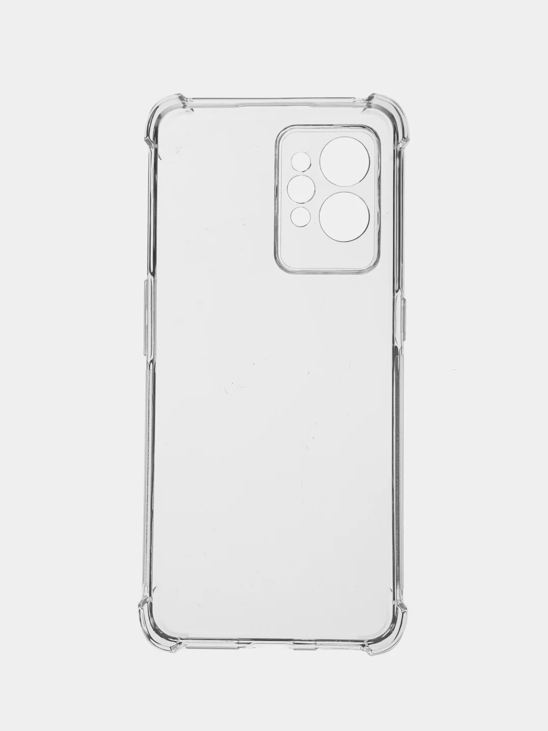 Прозрачный чехол для Realme GT 2 Pro противоударный силиконовый BROSCORP прозрачный с защитой углов