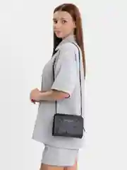 Черный женская сумочка через плечо/ кросс-боди/ мессенджер