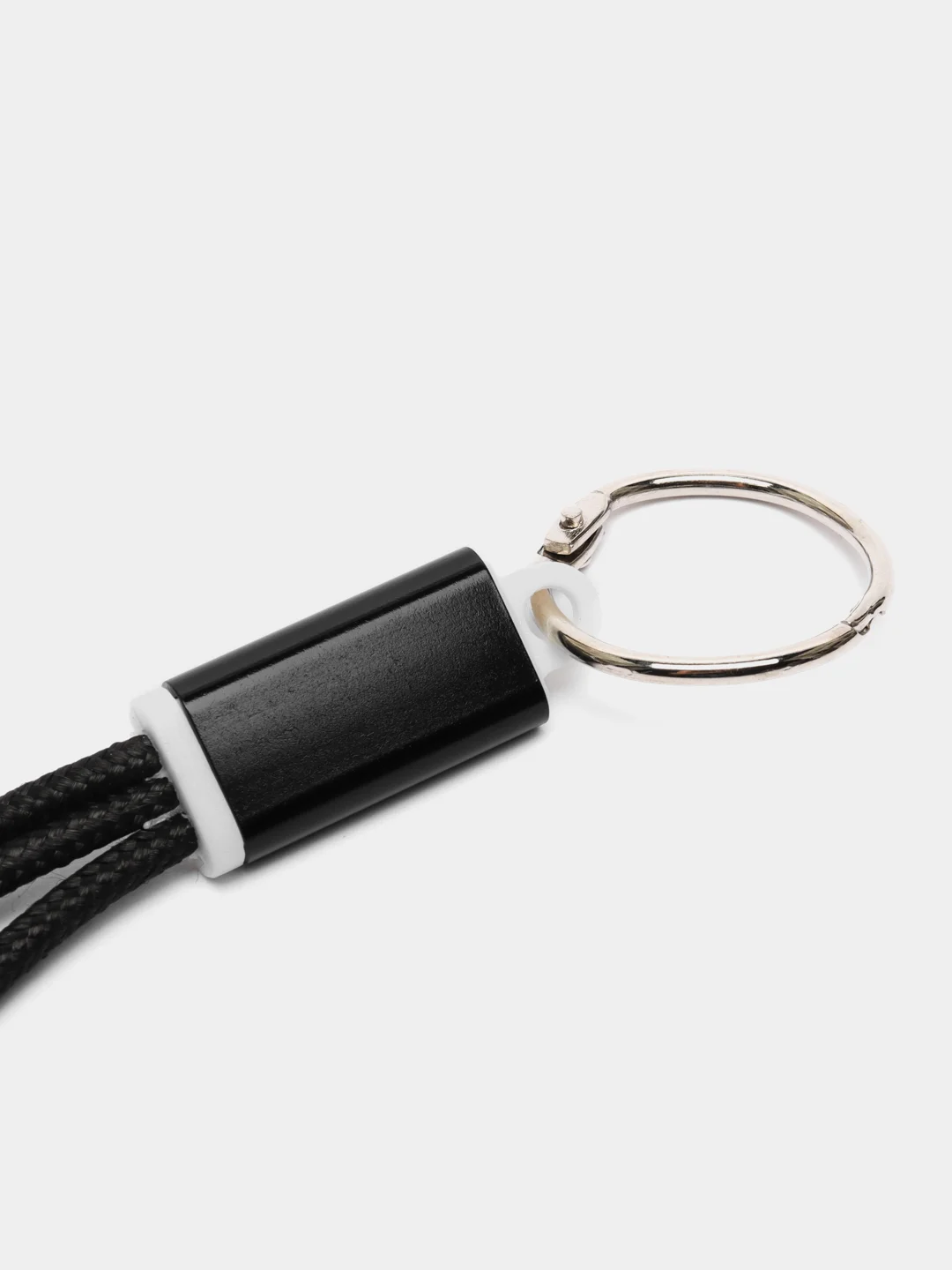 Кабель 2 в 1 LuazON, microUSB/Lightning - USB, 1 А, в виде брелка, черный