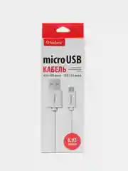 Кабель Belsis BS3013, micro USB - USB, 2 А, 0.95 м, белый