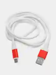 Кабель LuazON, micro USB - USB, 1 А, 1 м, белый