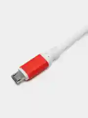 Кабель LuazON, micro USB - USB, 1 А, 1 м, белый