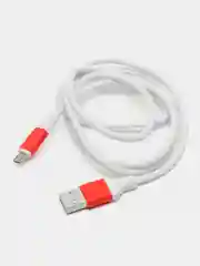 Кабель LuazON, micro USB - USB, 1 А, 1 м, белый