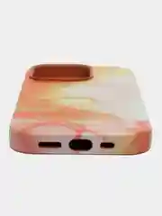 Манго чехол MagSafe для iPhone 14 Pro кожаный BROSCORP с защитой камер, микрофиброй, экокожа