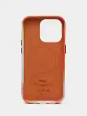 Манго чехол MagSafe для iPhone 14 Pro кожаный BROSCORP с защитой камер, микрофиброй, экокожа