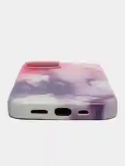 Угольный чехол MagSafe для iPhone 14 кожаный BROSCORP с бортиком защитой камер микрофиброй, экокожа