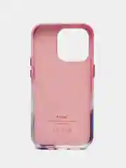 Фуксия чехол MagSafe для iPhone 14 Pro кожаный BROSCORP с защитой камер, микрофиброй, экокожа