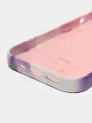 Фуксия чехол MagSafe для iPhone 14 Pro кожаный BROSCORP с защитой камер, микрофиброй, экокожа