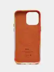 Манго чехол MagSafe для iPhone 14 Pro Max кожаный BROSCORP с защитой камер, микрофиброй, экокожа