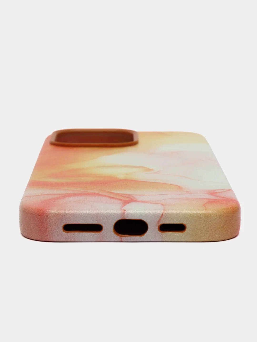 Манго чехол MagSafe для iPhone 14 Pro Max кожаный BROSCORP с защитой камер, микрофиброй, экокожа
