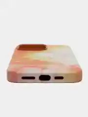 Манго чехол MagSafe для iPhone 14 Pro Max кожаный BROSCORP с защитой камер, микрофиброй, экокожа