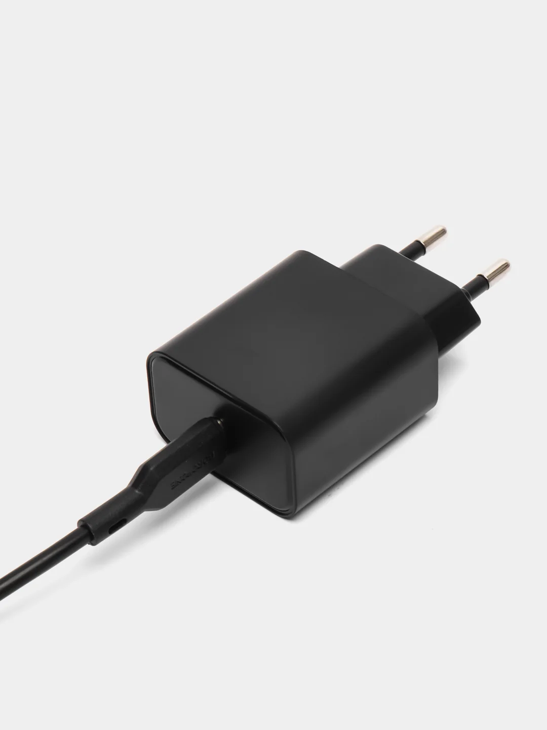 Черный сетевое зарядное устройство Borofone BA71A, 20W, PD, QC, AFC, c кабелем Type-C/Lightning
