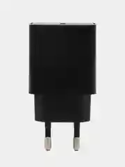 Черный сетевое зарядное устройство Borofone BA71A, 20W, PD, QC, AFC, c кабелем Type-C/Lightning