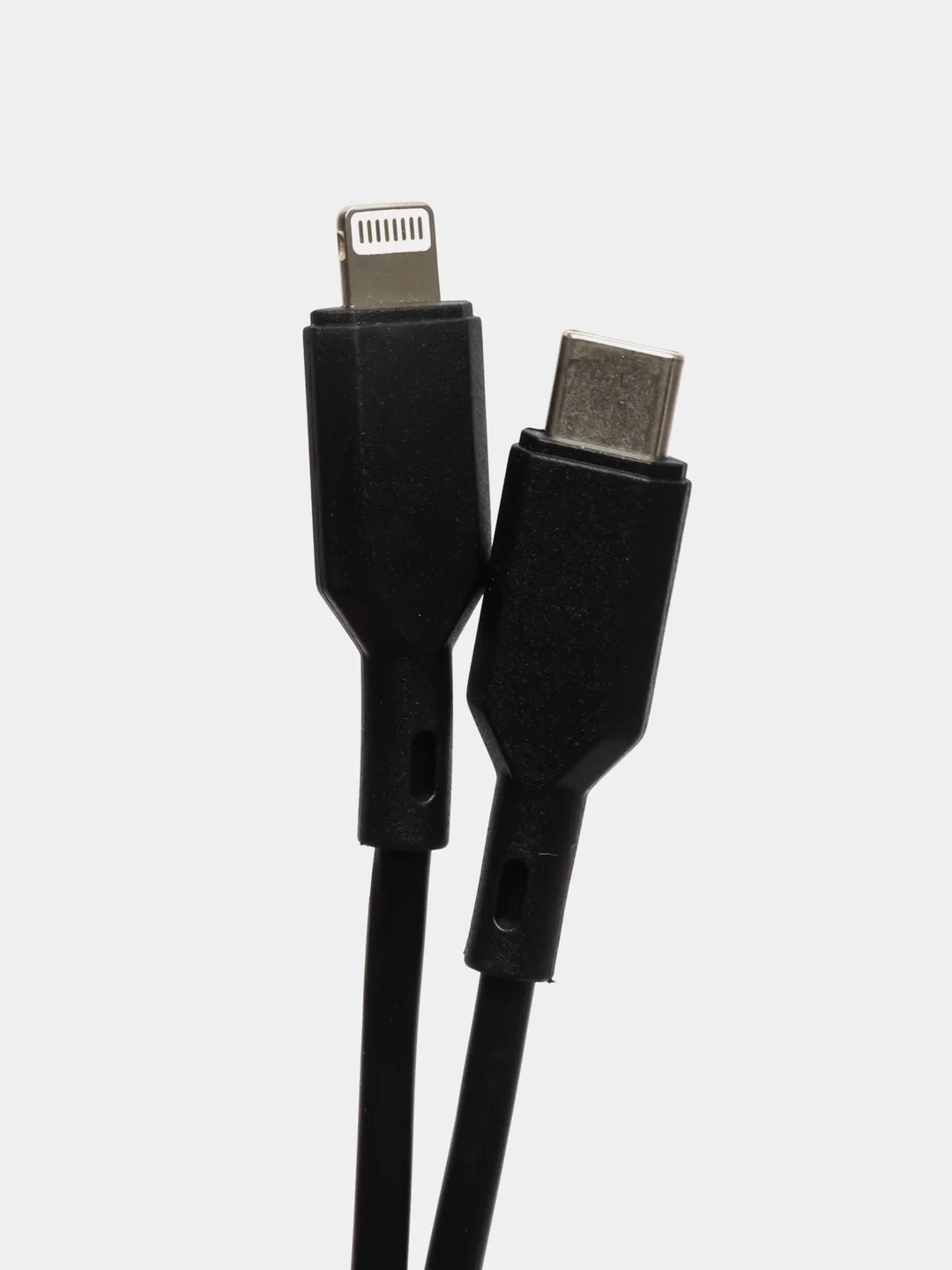 Черный сетевое зарядное устройство Borofone BA71A, 20W, PD, QC, AFC, c кабелем Type-C/Lightning