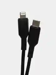 Черный сетевое зарядное устройство Borofone BA71A, 20W, PD, QC, AFC, c кабелем Type-C/Lightning