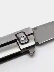 Белый нож складной танто, бабочка, металл