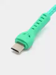 Кабель LuazON, micro USB - USB, 1 А, 1 м, усиленный штекер, зеленый