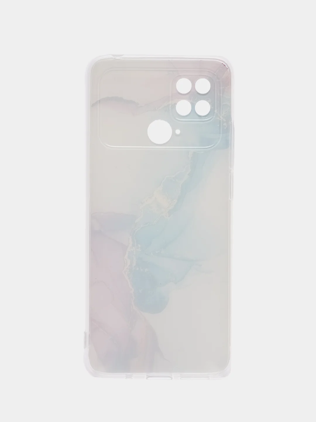 Ледяной силиконовый чехол на Xiaomi Poco C40 / Сяоми Поко С40 прозрачный с рисунком, защита камеры