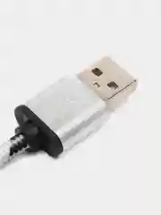 Кабель 2 в 1 LuazON, Lightning/microUSB - USB, 1 A, 1 м, штекер металл, черно-белый
