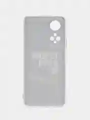 Тёмно-коричневый силиконовый чехол на Honor X7 2022 / Хонор Х7 2022 прозрачный, с рисунком, защита камеры