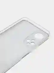 Тёмно-коричневый силиконовый чехол на Honor X7 2022 / Хонор Х7 2022 прозрачный, с рисунком, защита камеры