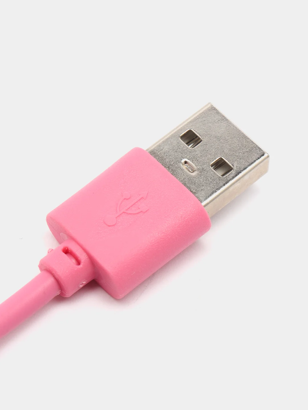 Кабель LuazON, micro USB - USB, 1 А, 1 м, розовый