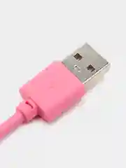 Кабель LuazON, micro USB - USB, 1 А, 1 м, розовый