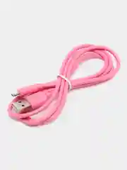 Кабель LuazON, micro USB - USB, 1 А, 1 м, розовый