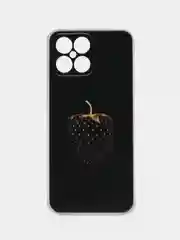 Разноцветный силиконовый чехол на Honor X8 / Хонор Х8 прозрачный, с рисунком, защита камеры