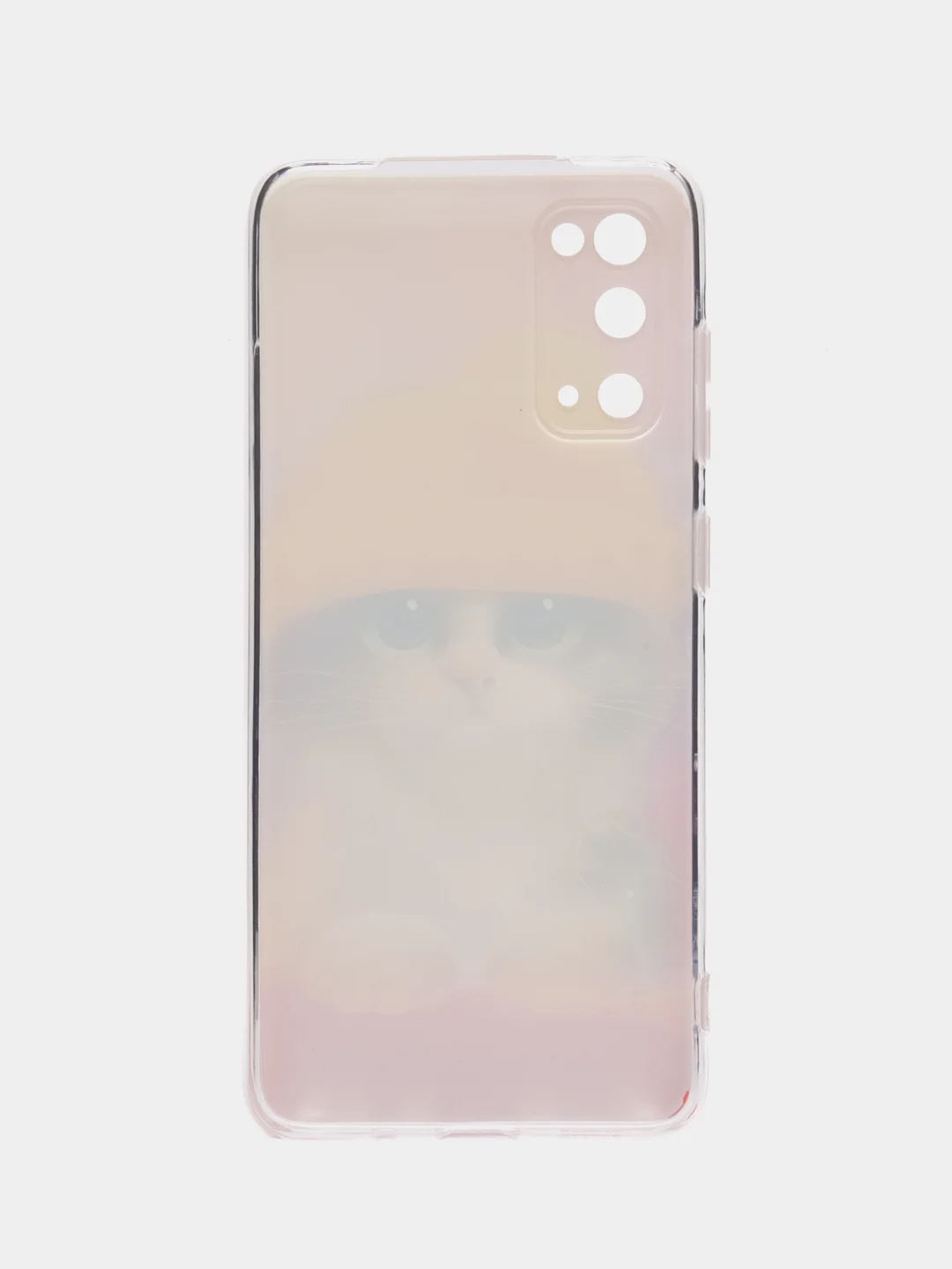 Желтый силиконовый чехол на Samsung Galaxy S20 / Самсунг S20 прозрачный с рисунком, защита камеры