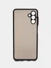Угольный чехол Samsung Galaxy A04S / A13 5G пластиковый матовый с цветными кнопками