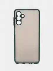 Зеленый чехол Samsung Galaxy A04S / A13 5G пластиковый матовый с цветными кнопками