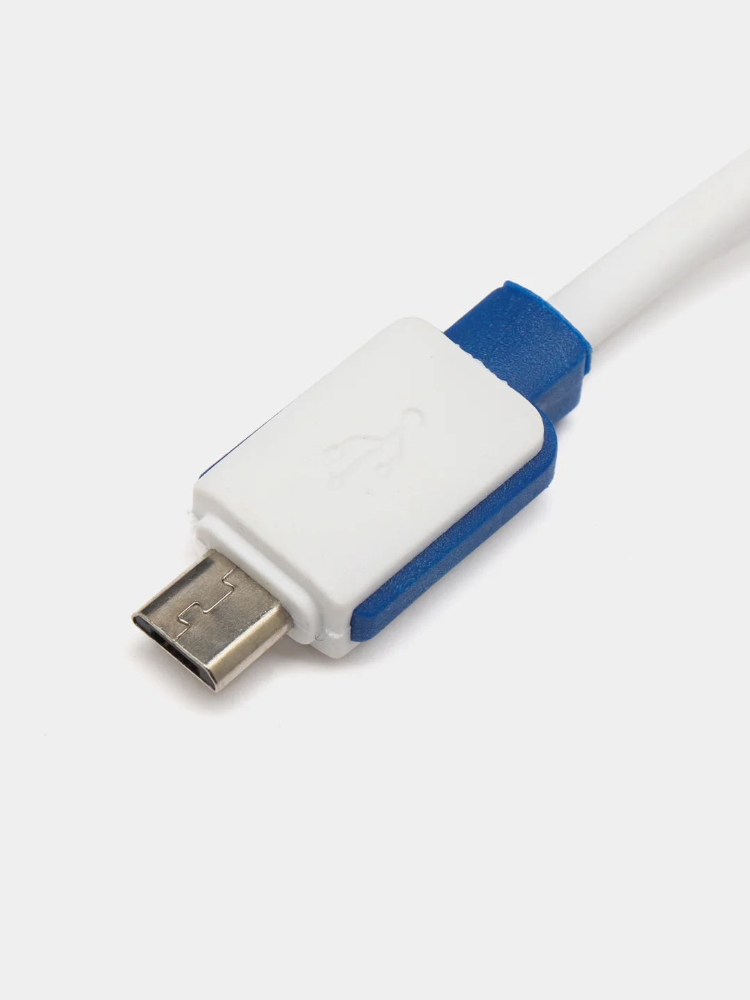 Кабель LuazON, micro USB - USB, 1 А, 1 м, белый