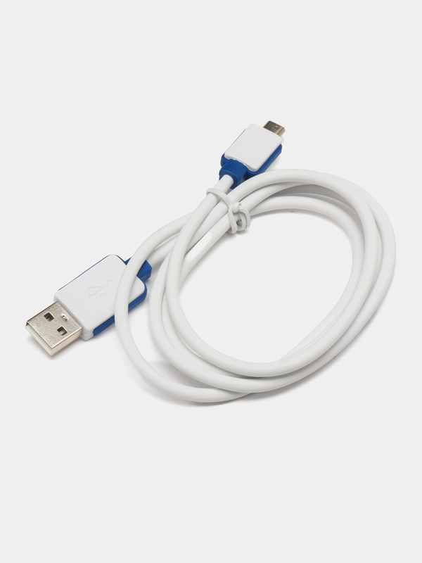 Кабель LuazON, micro USB - USB, 1 А, 1 м, белый