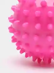 Розовый мяч массажный с шипами для МФР, шар для массажа
