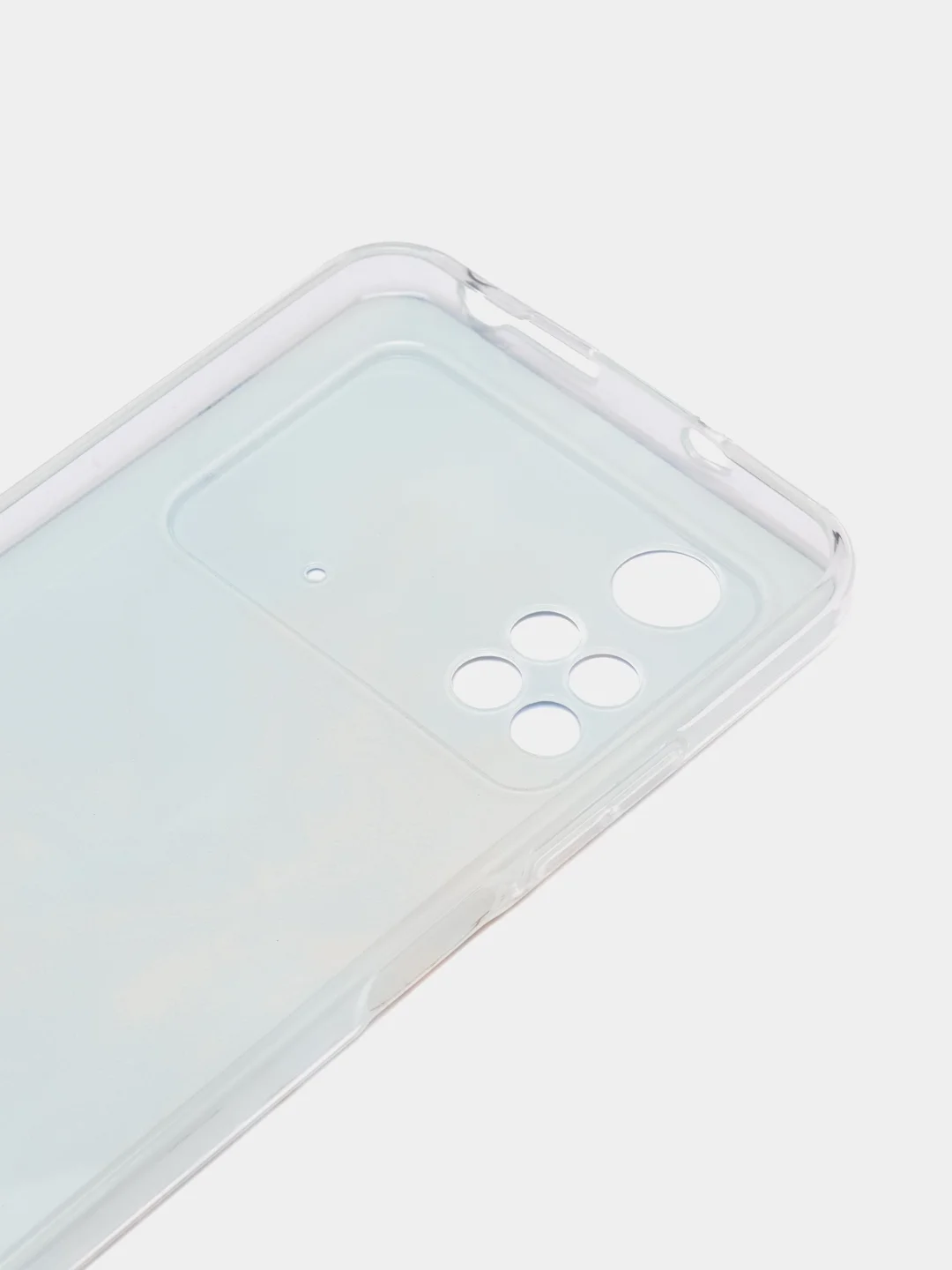 Голубой силиконовый чехол на Xiaomi POCO M4 Pro 4G / Поко М4 Про 4G с рисунком, защита камеры
