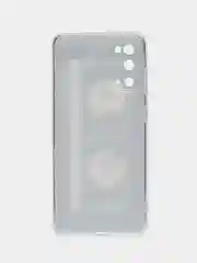 Хром силиконовый чехол на Samsung Galaxy S20 / Самсунг S20 прозрачный с рисунком, защита камеры