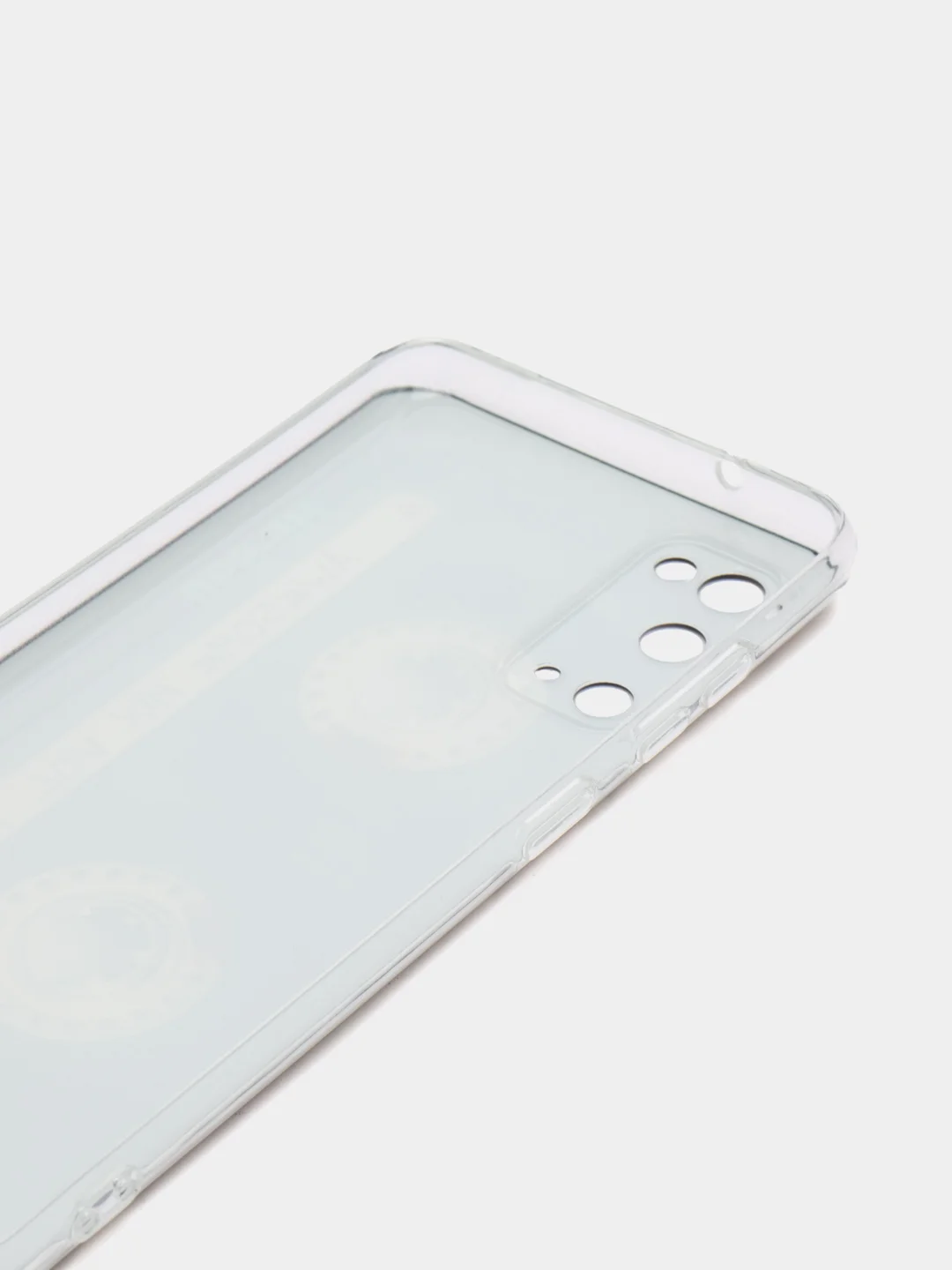 Хром силиконовый чехол на Samsung Galaxy S20 / Самсунг S20 прозрачный с рисунком, защита камеры