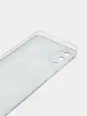 Хром силиконовый чехол на Samsung Galaxy S20 / Самсунг S20 прозрачный с рисунком, защита камеры