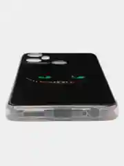 Черный чехол на Infinix Smart 6 Plus / Инфиникс Смарт 6 Плюс с рисунком, защита камеры