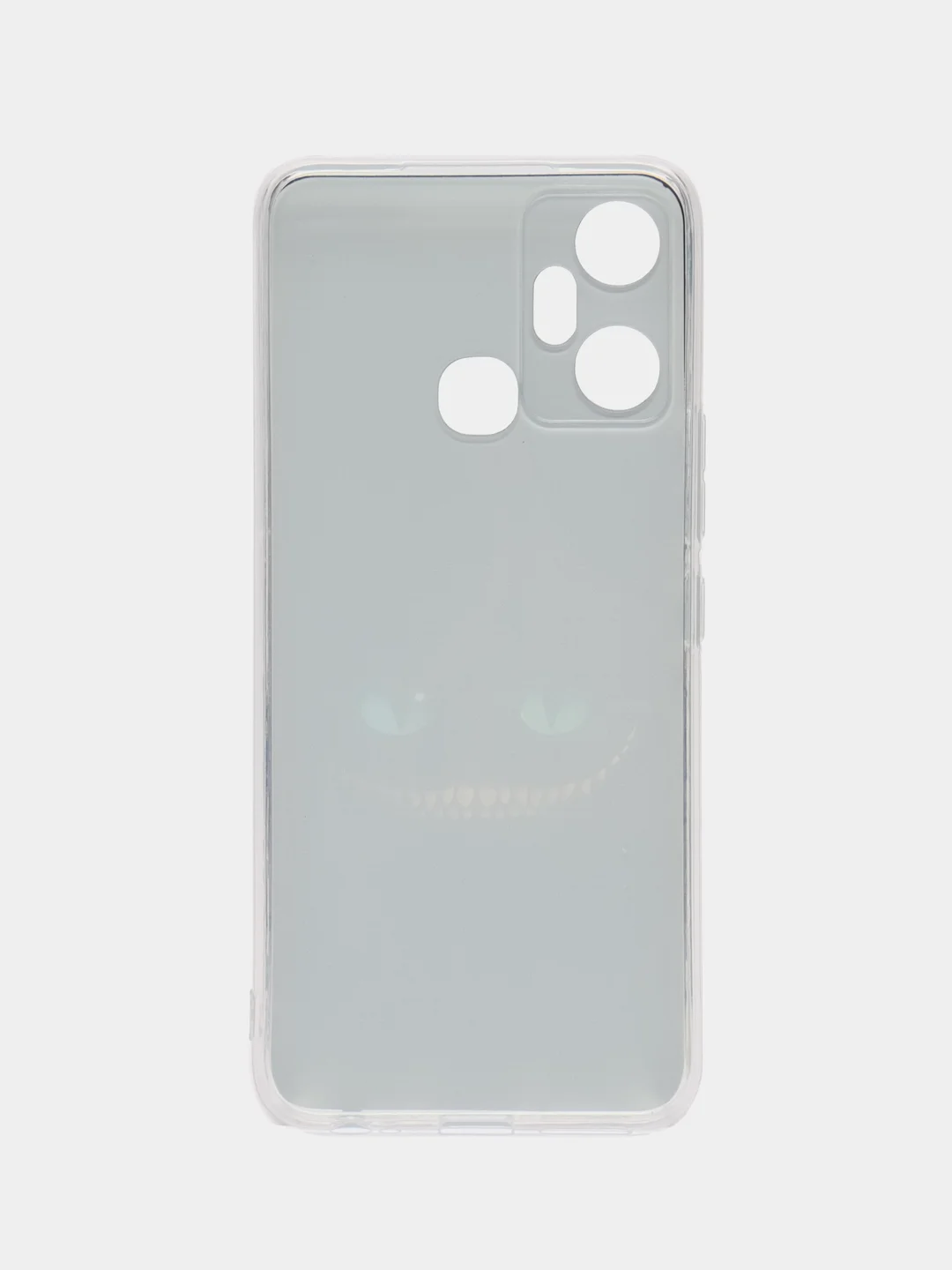 Черный чехол на Infinix Smart 6 Plus / Инфиникс Смарт 6 Плюс с рисунком, защита камеры