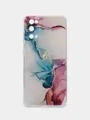 Ледяной силиконовый чехол на Samsung Galaxy S20 / Самсунг S20 прозрачный с рисунком, защита камеры