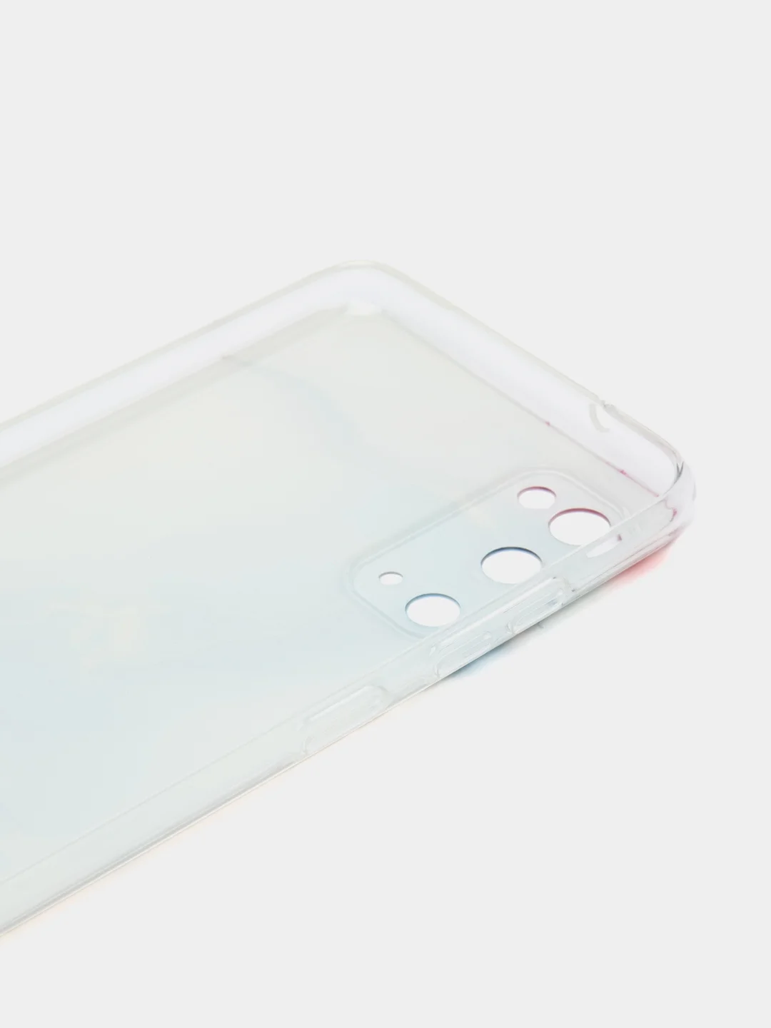 Ледяной силиконовый чехол на Samsung Galaxy S20 / Самсунг S20 прозрачный с рисунком, защита камеры
