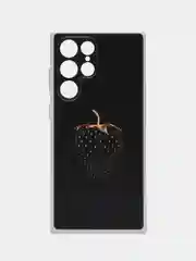 Разноцветный чехол на Samsung Galaxy S22 Ultra / Самсунг S22 Ultra прозрачный с рисунком, защита камеры