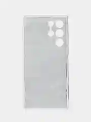 Бирюзовый чехол на Samsung Galaxy S22 Ultra / Самсунг S22 Ultra прозрачный с рисунком, защита камеры